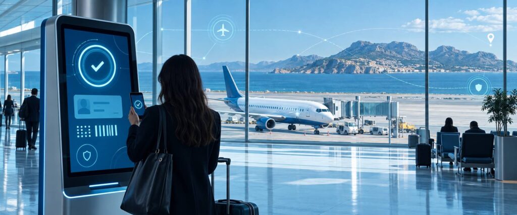 Illustration éditoriale du sujet : Air France et Air Corsica dévoilent une nouvelle plateforme d'accréditation dédiée aux résidents de Corse