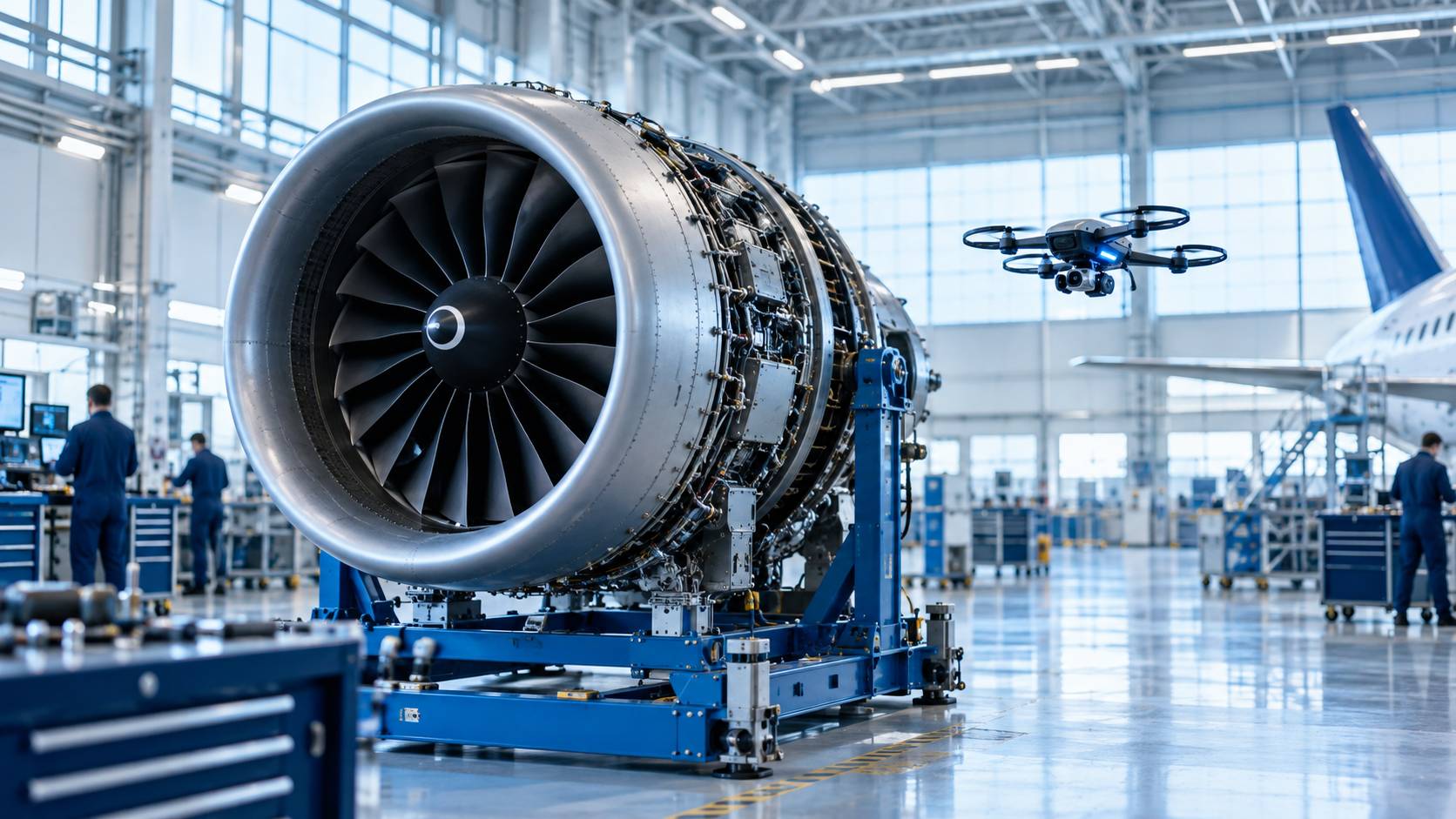 Illustration éditoriale du sujet : Air France Industries prévoit d'embaucher 1 000 nouveaux talents en deux ans