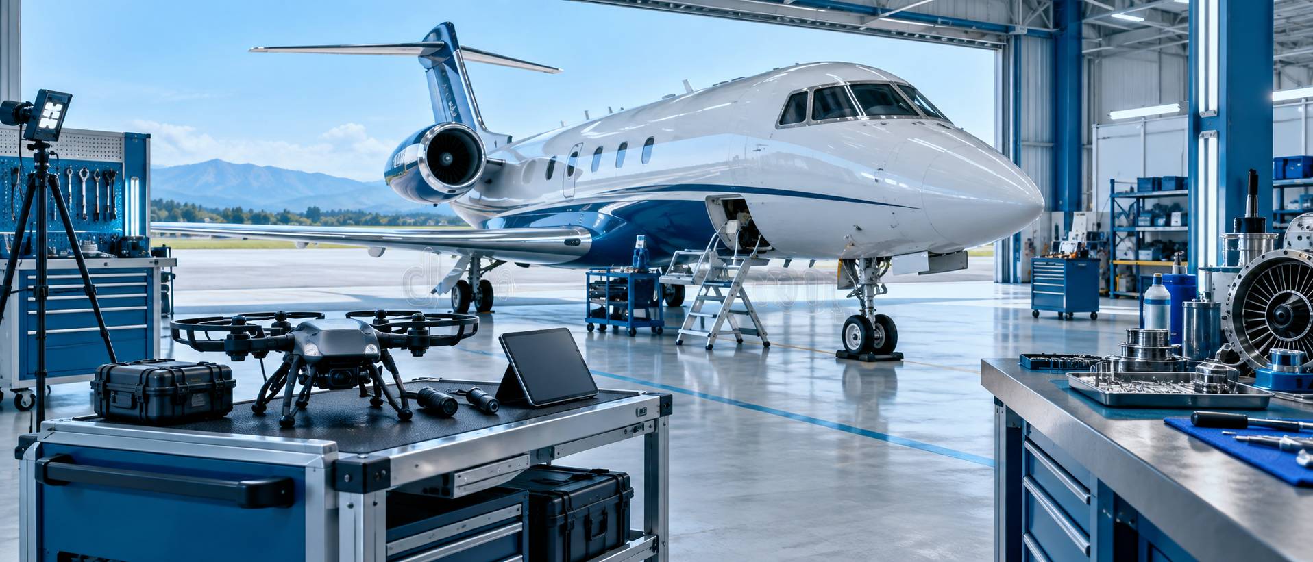 Illustration éditoriale du sujet : JCB Aero célèbre une première année couronnée de succès pour son activité MRO à l'aéroport Auch-Gers